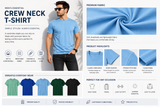 Round Neck T-Shirt Half Sleeves pack of 3 (Random Color)