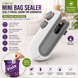 Rechargeable Mini Heat Bag Sealer pack of 2