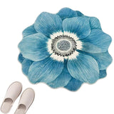 3D Flower Shaped Rug Non Slip Absorbent Bath Mat