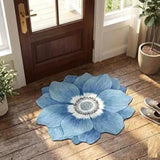 3D Flower Shaped Rug Non Slip Absorbent Bath Mat