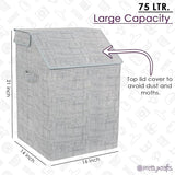 75 LTR Laundry Basket for Clothes with Lid