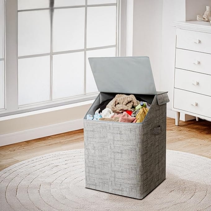 75 LTR Laundry Basket for Clothes with Lid