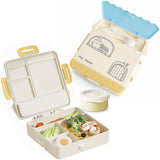 House Shape Kids Lunch Box with 4 Compartments and Carry Handle