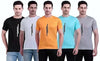 Men's Round Neck Striped Printed Regular Fit T-Shirt Pack Of 5 (ASSORTED COLORS)